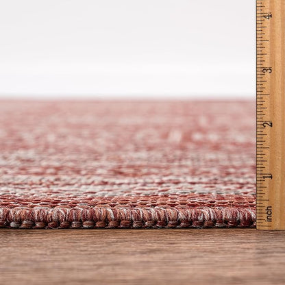 Keen Home Design Terrace Outdoor Area Rug - 10x14 Washable Indoor/Outdoor Rug for Patio, Kitchen, Balcony, Beach, Garden, Deck and Porch, Size: 10'x14'