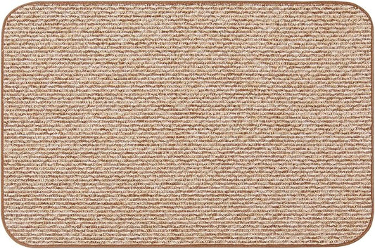 House, Home and More Skid-Resistant Carpet Indoor Area Rug Floor Mat - Praline Brown - 3 Ft X 5 Ft - Non Slip Rubber Backing, Stain Resistant, Dog Friendly, Living Room Bedroom Kitchen Entryway