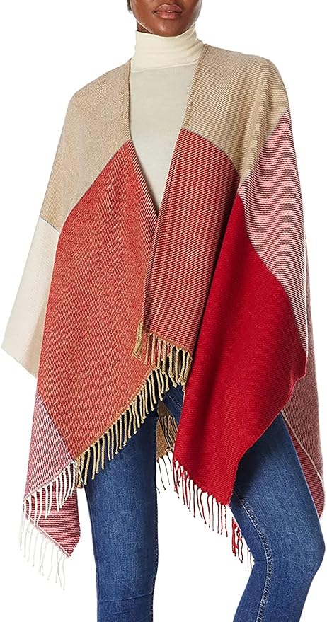 Breezy Lane Women's Shawl Wraps Warm Poncho Ruana Wrap Cardigan