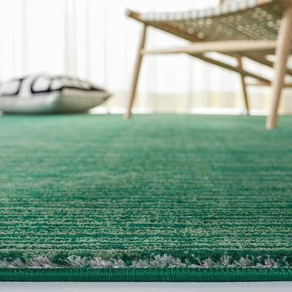 SAFAVIEH Area Rug 4x6 - Vision Collection - Dark Green, Modern Ombre Design, Non-Shedding & Easy to Clean, Ideal for Living Room, Bedroom, Dining Space (VSN606Y)