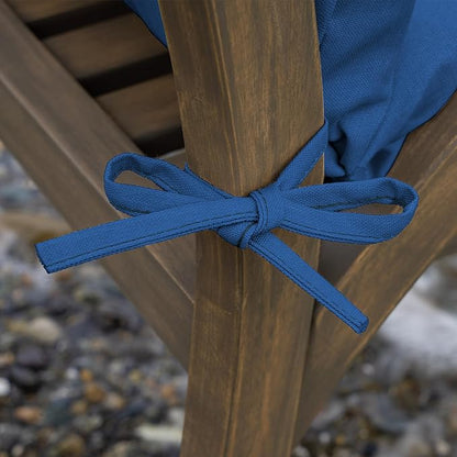 Arden Outdoor Dining Chair Cushion, 20 x 20, Rain-Proof, Fade Resistant, Cobalt Blue Texture