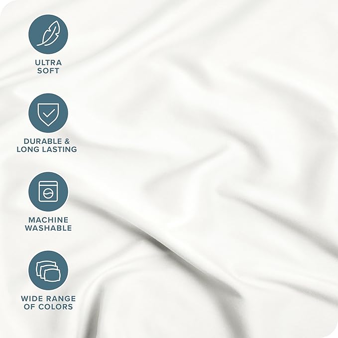 Fitted Bottom Sheet King Size - Premium 1800 Microfiber - Ultra-Soft Hotel Luxury - Deep Pocket - Durable and Long Lasting - Fitted Sheet (King, Cream)