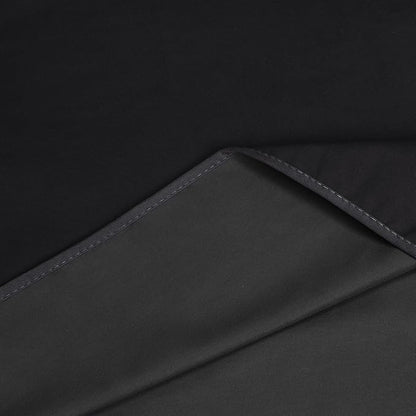 Catalonia Waterproof Blanket for Bed, Reversible Fleece Couch Sofa Furniture Protector, Leak Proof Dog Blankets, Black