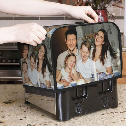 Custom Toaster Cover Personalized Waterproof Appliance Cover with Pocket Dustproof Oxford Fabric Machine Protector Fits Standard 2 Slice Toasters for Home Kitchen