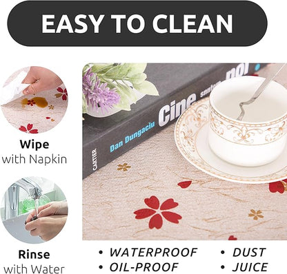 RAY STAR 18X96 Inch Shelf Liner for Kitchen Cabinets, Non-Adhesive Cabinet Liner Washable, PVC Drawer Liner for Dresser Non-Slip Bathroom (Red Floral)(1 Roll)