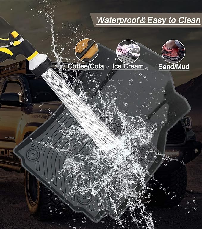 TPE Floor Mats Compatible with KIA Sportage 2017-2022 Models Hyundai Tucson 2016-2021 (Not for Hybrird)，All Weather Protection 3D Tech Waterproof Durable Anti-Slip Floor Liners