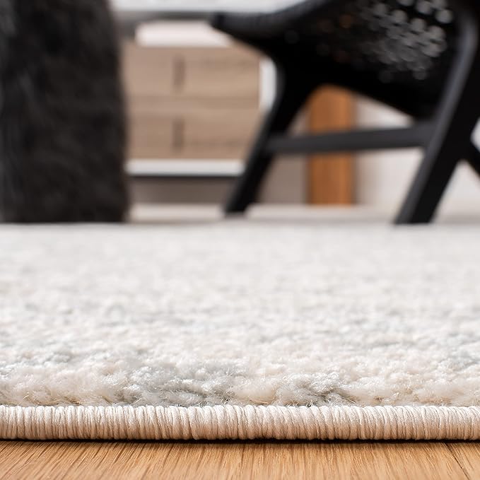 SAFAVIEH Tulum Collection Accent Rug - 2' x 5', Ivory & Light Grey, Moroccan Boho Tribal Design, Non-Shedding & Easy to Clean, Ideal for Front Door, Kitchen, Entryway, Foyer (TUL272G)
