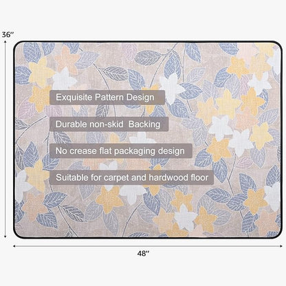 Placoot Office Chair Mat for Carpet & Hardwood Floors, 48" x 36" Highly Premium Quality Floor Mat, Desk Chair Mat for Carpeted Floors and HardwoodFloor for Home Office