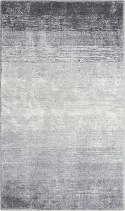 Wonnitar Modern Ombre 6x9 Grey Area Rugs for Bedroom, Washable Large Living Room Rug, Non-Slip Soft Contemporary Stain Resistant Accent Carpet for Dining Room Guest Room (Grey, 6'x9')
