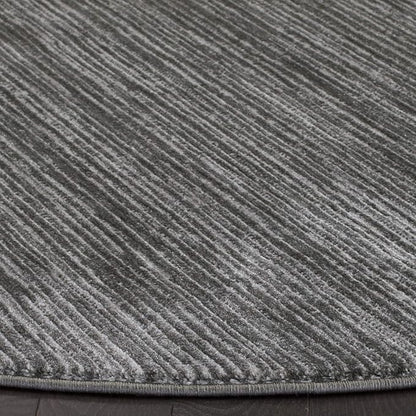 SAFAVIEH Vision Collection Area Rug - 4' Round, Grey, Modern Ombre Design, Non-Shedding & Easy to Clean, Ideal for Living Room, Bedroom, Dining Space (VSN606D)