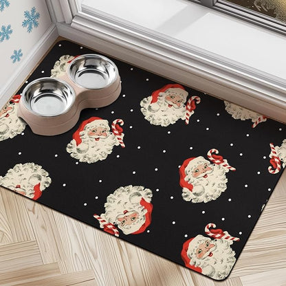 Dog Cat Food Mats for Floors, Absorbent Dog Bowl Mats for Food and Water, Quick Dry Pet Food Mat Non-Slip Dog Accessories Pet Supplies