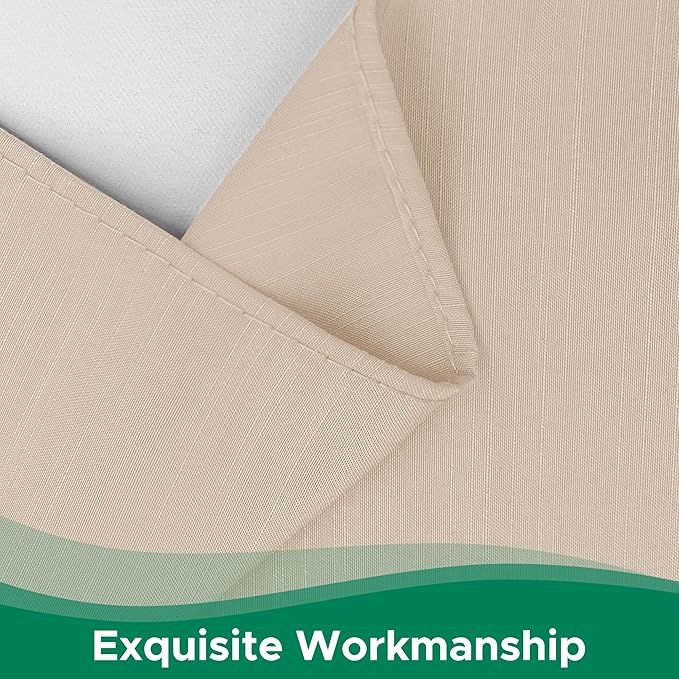Biscaynebay Wrap Around Bed Skirts with Adjustable Belts for King & Cal King Beds 15" Drop, Sand Elastic Dust Ruffles Easy Fit Wrinkle Resistant Silky Fabric Machine Washable