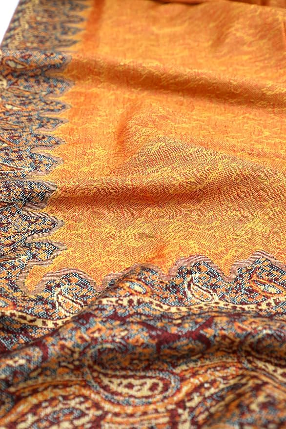 Achillea Big Paisley Pashmina Shawl Wrap for Women – Elegant Scarf for Weddings, Evening Dresses, Festivals & Daily Wear