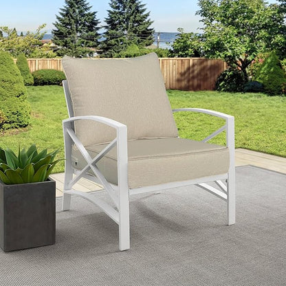 Goodgoods 22x24 inch Outdoor/Indoor Deep Seat Patio Cushions Set of 2 Resilient Foam Filling Water Repellent Stain-Resistant UV Resistant Weather Resistant Deep Seat Bottom Putty