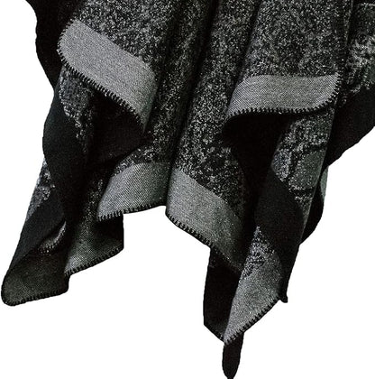 Women's Vintage Pattern Open Front Poncho Cape Shawl Winter Shawl Wraps