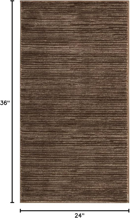 SAFAVIEH Vision Collection Accent Rug - 2' x 3', Brown, Modern Ombre Design, Non-Shedding & Easy to Clean, Ideal for Entryway, Foyer, Bedroom (VSN606E)
