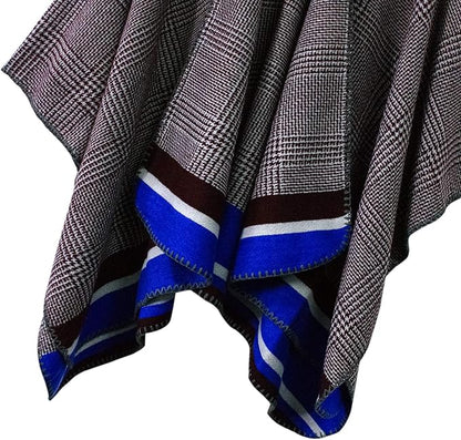 Women's Vintage Pattern Open Front Poncho Cape Shawl Winter Shawl Wraps