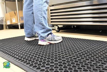 Envelor 2-Pack Anti Fatigue Rubber Mat Non-Slip Restaurant for Floors Bar Drainage Mat Doormat Door Mat Utility Garage Home Anti Slip Entry Mat 24 x 36 Inches