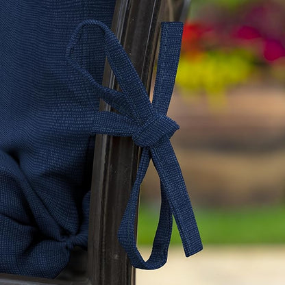 Arden Foam Outdoor Dining Chair Cushion, 20 x 20, Made with ProFoam, Rain-Proof, Fade Resistant, Sapphire Blue Leala