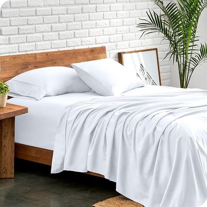 Bare Home RV Bunk Sheet Set - 1800 Ultra-Soft Microfiber - Double Brushed - Deep Pockets - Easy Fit - 3 Piece Set - Bed Sheets (RV Bunk (30x75), White)