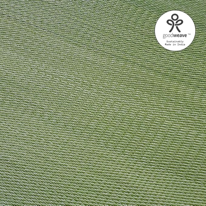 Fab Habitat Ombre Outdoor Rug - Waterproof, Fade Resistant, Crease-Free - Premium Recycled Plastic - Striped - Patio, Porch, Deck, Balcony - Big Sur - Green - 6 x 9 ft