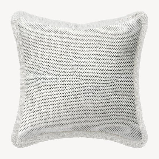 SanVia Comfort Premium Cotton Throw Pillow Covers, 20 x 20 Inches, Luxury Handwoven Couch Pillow Covers with Hidden Zipper, Elegant Home Décor, Insert Not Included
