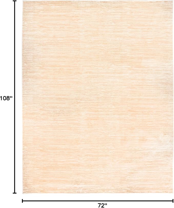 SAFAVIEH Area Rug 6x9 - Vision Collection - Beige, Modern Ombre Design, Non-Shedding & Easy to Clean, Ideal for Living Room, Bedroom, Dining Space (VSN606H)