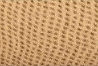 VHC Brands Burlap Solid Color Cotton Farmhouse Split Corners Gathered Queen Bed Skirt, Natural Tan
