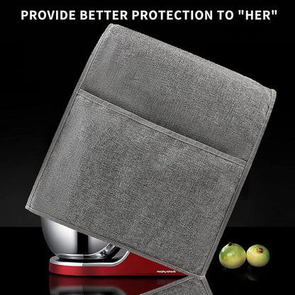 Stand Mixer Cover,Kitchen Mixer Cover Compatible With 5-8 Quart Kitchenaid Hamilton Mixers,Pioneer Woman Kitchen Mixer Cover for Stand Mixer With Pockets,Kitchen Aid Mixer Assecories