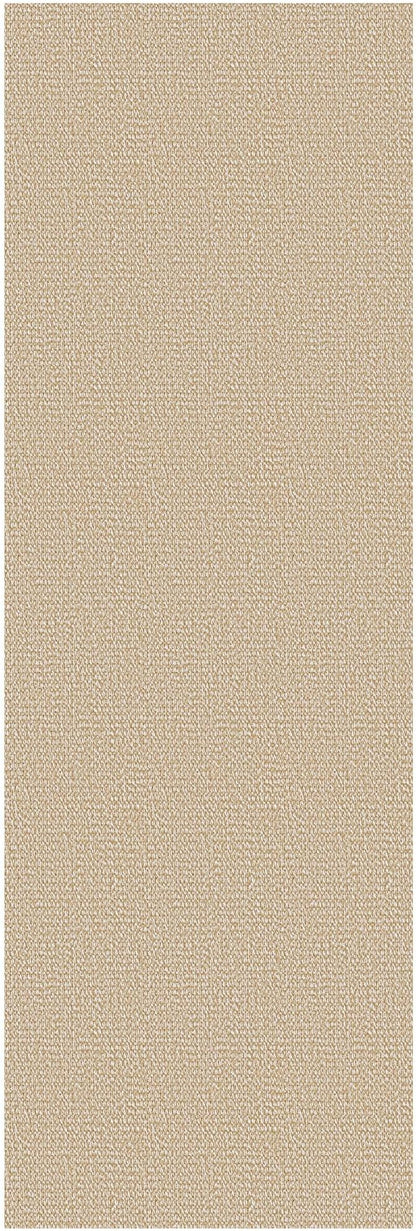 EARTHALL Washable Runner Rug 3x8 Ft Non Slip Runners for Hallways Wide Cotton Rubber Backed Kitchen Runner Braided Indoor Floor Carpet for Entryway, Hallway, Kitchen, Bedroom, Golden Beige/White