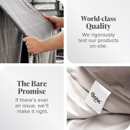 Bare Home Fitted Bottom Sheet Twin XL Size - Premium 1800 Microfiber - Ultra-Soft Hotel Luxury - Deep Pocket - Durable and Long Lasting (Twin XL, Light Pink)
