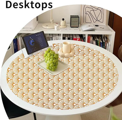 Drawer and Shelf Liner for Kitchen Cabinet: 17 in X 20 Ft Waterproof Shelf Paper Non Adhesive Refrigerator Liners Golden Ginkgo Leaf Easy Liners for Bathroom with Knife Tape Measure