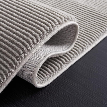 SAFAVIEH Revive Collection Area Rug - 7' x 10', Grey, Geometric Design, Ideal for High Traffic Areas in Living Room, Bedroom, Dining (REV102F)