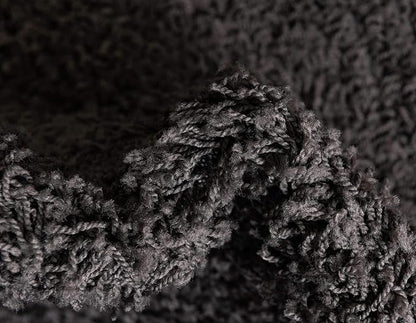 Unique Loom Solid Shag Collection Area Rug (10' x 13' 11" Rectangle, Graphite Gray)