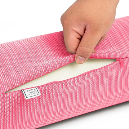 Sherry Kline Island Breeze Indoor/Outdoor Neckroll with Cord, Hot Pink 2 Count