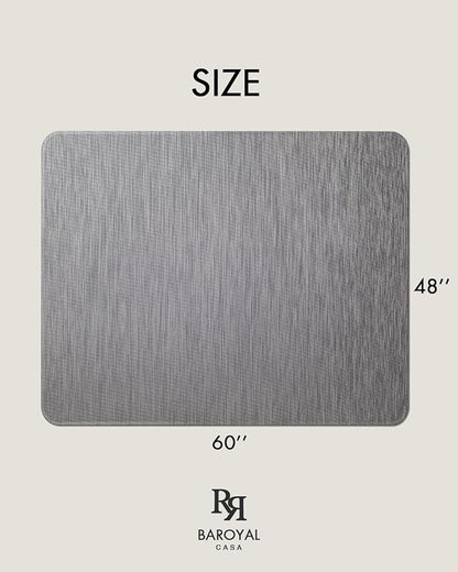 Office Chair Mat for Hardwood Floor Under Desk Computer Rolling Chair Mat for Wood/Tile Floor Non-Slip Heavy Duty Desk Rug PVC Plastic Hard Floor Protector 48" x 60" (Gray)
