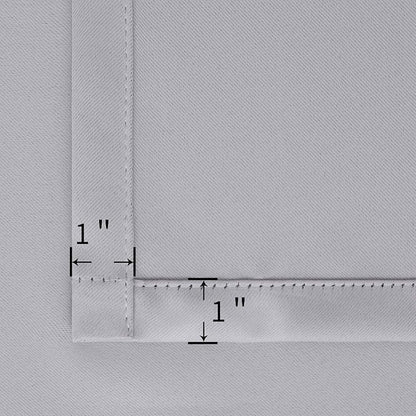 BGment Light Grey Blackout Curtains 45 Inch Length for Bedroom - Short Thermal Insulated Drapes with Rod Pocket Room Darkening for Kitchen Bathroom Window Privacy, 42 x 45 Inch, 2 Panels