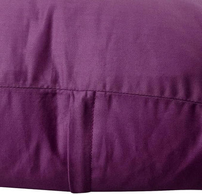 4-Pack 100% Cotton Comfortable Solid Decorative Throw Pillow Case,Thmyo Square Cushion Cover Pillowcase Sublimation Blank Pillow Covers DIY Throw Pillowcase(18x18 inch/ 45x45cm,Dark Reddish Purple)