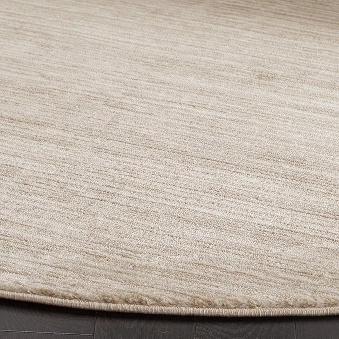 SAFAVIEH Vision Collection Area Rug - 6'7" Round, Grey, Modern Ombre Design, Non-Shedding & Easy to Clean, Ideal for Living Room, Bedroom, Dining Space (VSN606D)