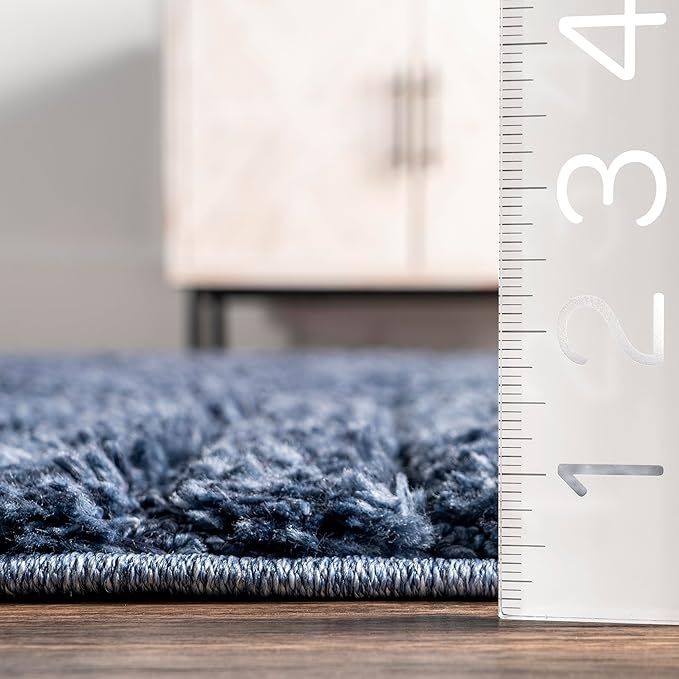 nuLOOM Risette Blue, 10' x 14', Geometric, Soft and Gentle, High Traffic, Stain Resistant, Easy Clean, Durable Area Rug for Bedroom, Living Room, Dining Space, Den, Foyer, Entryway