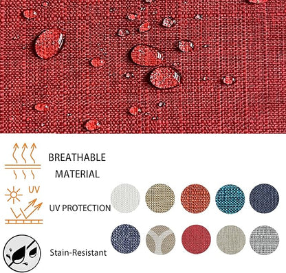 Goodgoods 24x28 inch Outdoor/Indoor Deep Seat Cushions Set of 2 Deep Seat Bottom Resilient Foam Filling Water Repellent Stain-Resistant UV Resistant Weather Resistant Patio Furniture Chili