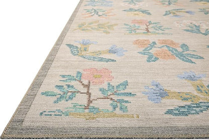 Loloi Rifle Paper Co. Rosa Collection RSA-03 Cream 2'-0" x 5'-0" Accent Rug
