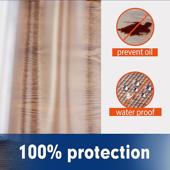 Shelf Liner, Drawer Liner, 20 Inches x 10 FT Cabinet Liner for Kitchen Cabinets Non-Adhesive Shelf Liners, Waterproof Shelf Paper with Non-Slip, Durable Liners, Clear