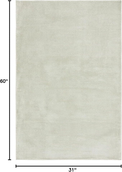 SAFAVIEH Revive Collection Accent Rug - 2'7" x 5', Sage, Non-Shedding & Easy Care, Ideal for High Traffic Areas in Living Room, Bedroom, Dining (REV102W-3)