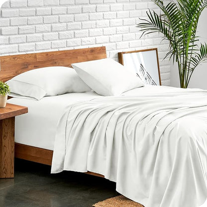 Bare Home King Sheet Set - Luxury 1800 Ultra-Soft Microfiber King Bed Sheets - Double Brushed - Deep Pockets - Easy Fit - 4 Piece Set - Bedding Sheets & Pillowcases (King, Cream)