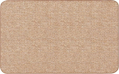 House, Home and More Skid-Resistant Carpet Indoor Area Rug Floor Mat - Praline Brown - 5 Ft X 8 Ft - Non Slip Rubber Backing, Stain Resistant, Dog Friendly, Living Room Bedroom Kitchen Entryway