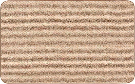 House, Home and More Skid-Resistant Carpet Indoor Area Rug Floor Mat - Praline Brown - 5 Ft X 8 Ft - Non Slip Rubber Backing, Stain Resistant, Dog Friendly, Living Room Bedroom Kitchen Entryway