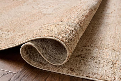 Loloi Chris Loves Julia Palma Collection PLM-02 Spice/Natural 9'-6" x 13'-1" Area Rug Vintage Style Boho Living Room Bedroom Carpet