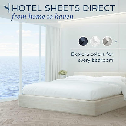 Hotel Sheets Direct 3 Piece Bed Sheet Set Twin XL Size, 100% Viscose Derived from Bamboo Sheets Set with 1 Pillowcase, Cooling & Breathable Luxury Bedding, Moisture-Wicking & Silky Soft Texture, Sand