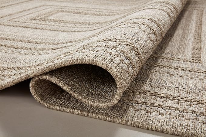 Loloi Dawn Collection Indoor/Outdoor DAW-01 Natural 8'-10" x 12'-2" Area Rug